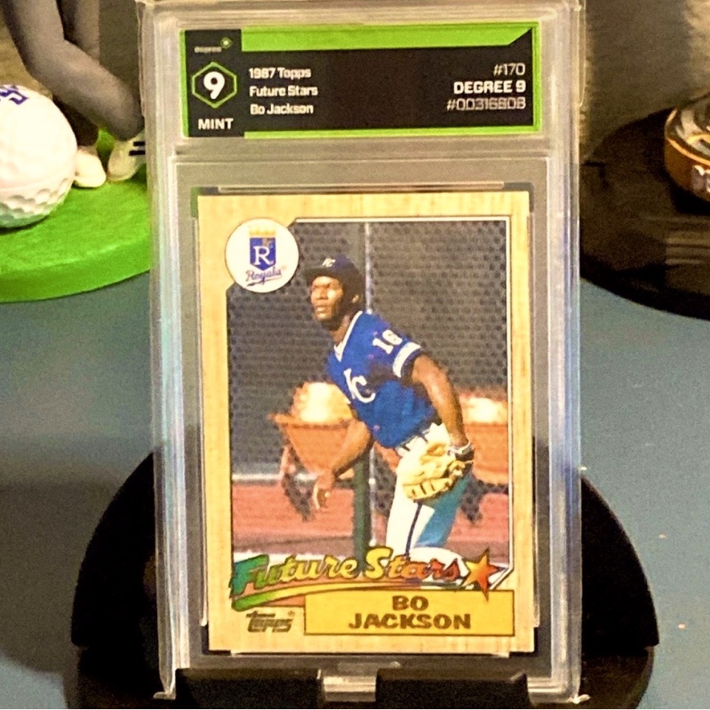 Bo Jackson Rookie Future Stars Topps Graded 9 Baseball Card